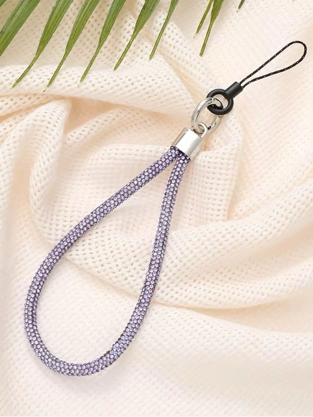 Crystal Rainbow Wrist Key Strap - Multicolor